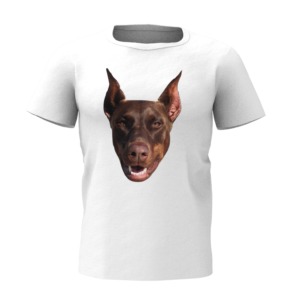 Custom My Face T-shirt Funny Dog Pet Tee