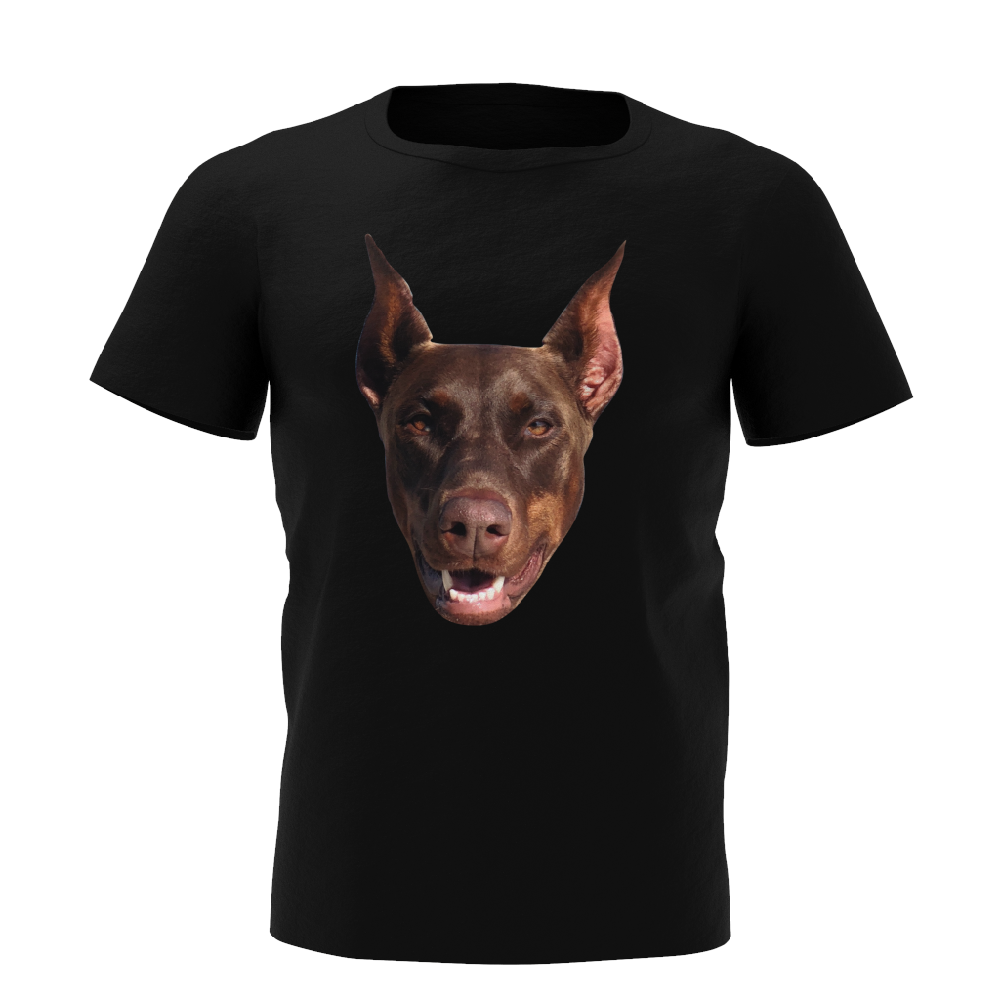 Custom My Face T-shirt Funny Dog Pet Tee