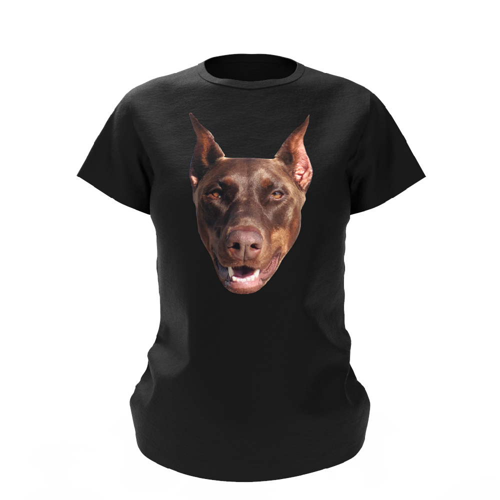 Custom My Face T-shirt Funny Dog Pet Tee