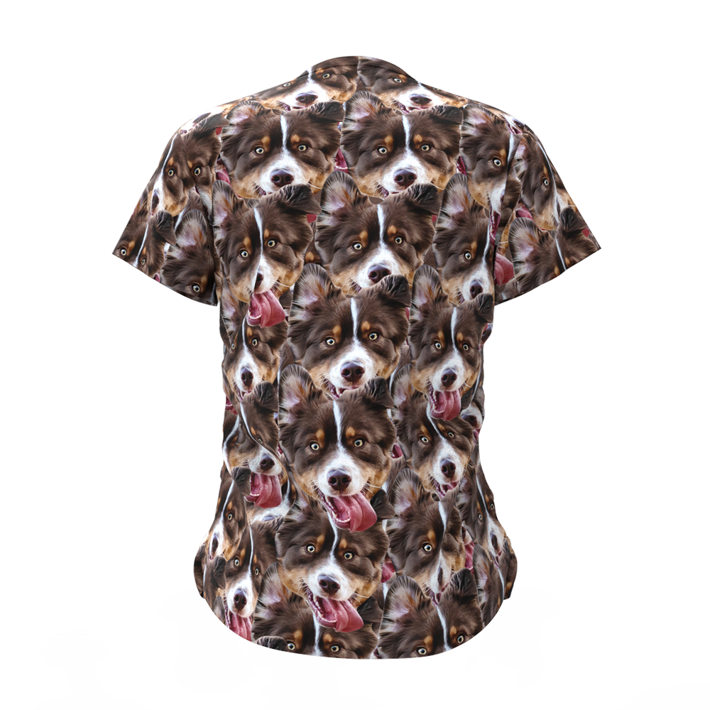 Custom Face All Over Print T-shirt Mash Dog Face