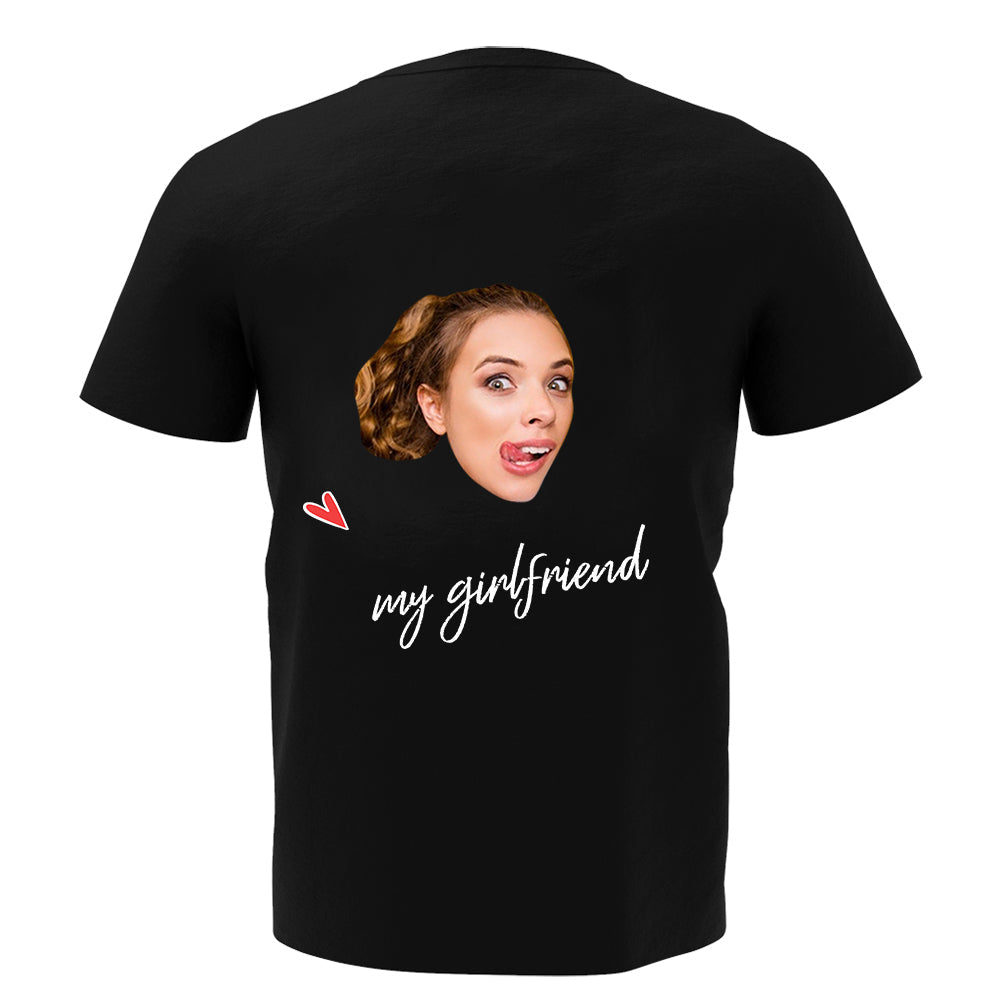 Custom Photo Name Man T-shirt For Wedding Bridegroom