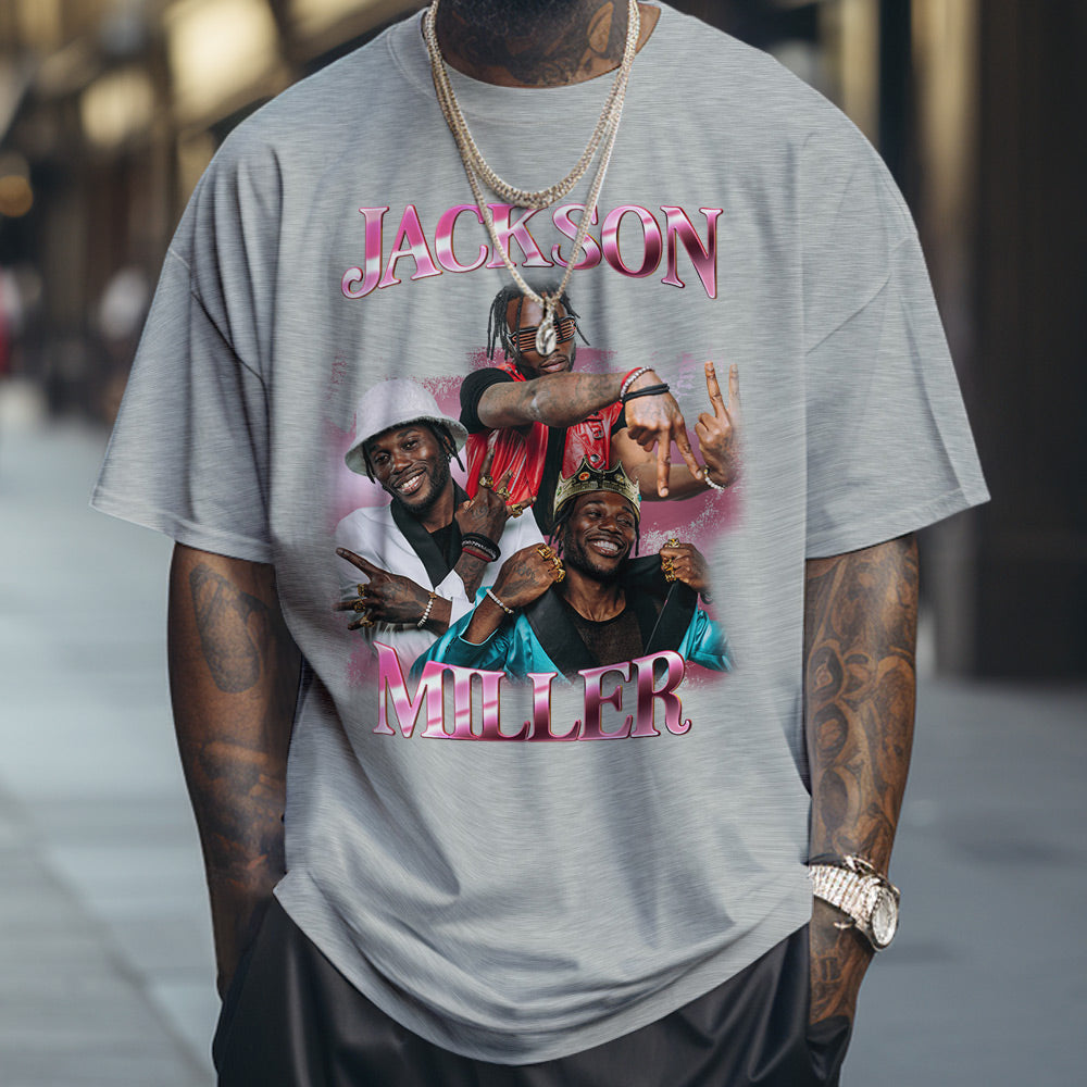 Custom Photo Bootleg Rap Tee Personalized Name T-shirt